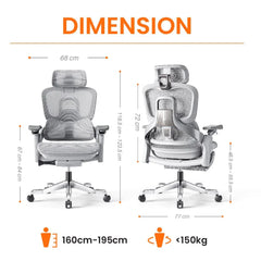 Ultimate Spacio เก้าอี้เพื่อสุขภาพเออร์โกเทรน รุ่น อัลติเมท สปาซิโอ - Ergotrend