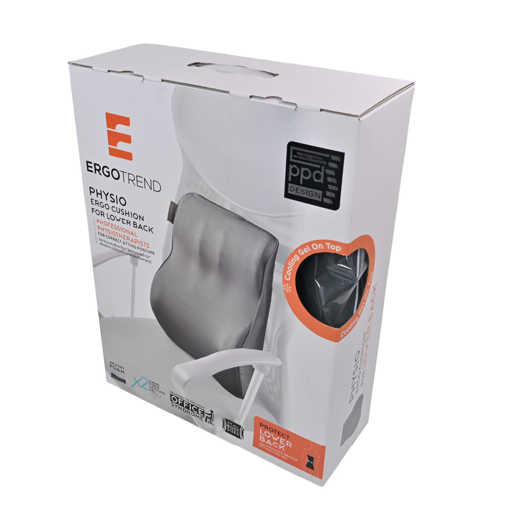 PHYSIO ERGO CUSHION FOR LOWER BACK เบาะรองหลังปรับท่านั่งให้ถูกต้องตามหลักสรีรศาสตร์
