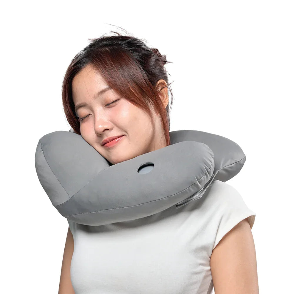Anywhere Nap Pillow หมอนงีบเพื่อสุขภาพ พกพาเพื่อการพักผ่อนทุกที่ ทุกเวลา ออกแบบมาเพื่อรองรับศีรษะและลำคออย่างนุ่มสบาย - Ergotrend