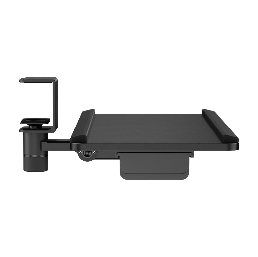 Sit2Stand Keyboard Tray ถาดคีย์บอร์ดแบบหนีบ ปรับระดับได้ พร้อมที่รองข้อมือและลิ้นชักเก็บของ