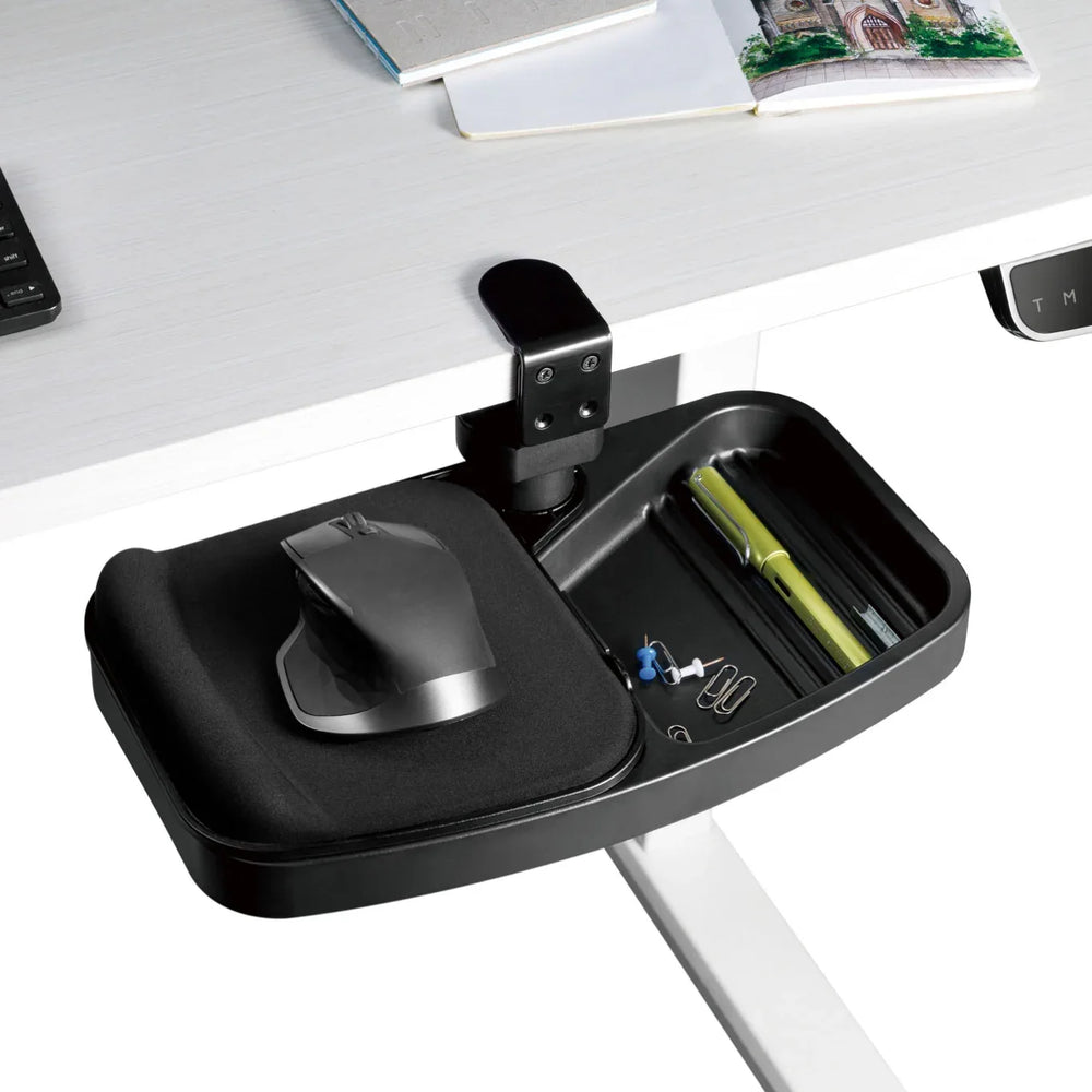Lina Swivel Storage Tray (ที่รองเมาส์ แบบหนีบโต๊ะ มีช่องจัดเก็บอุปกรณ์) - Ergotrend