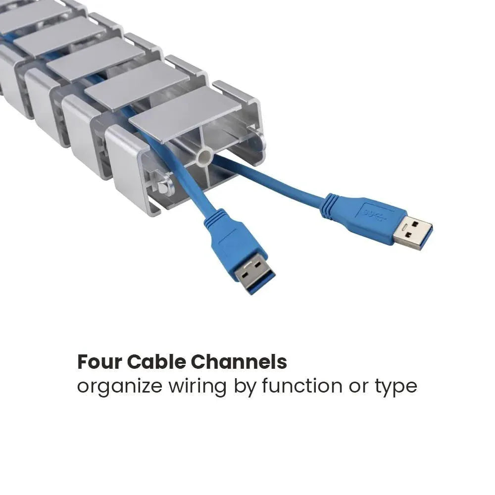 Mag Snake Cable Management (รางกระดูกงูเก็บสายไฟโต๊ะทำงาน) - Ergotrend