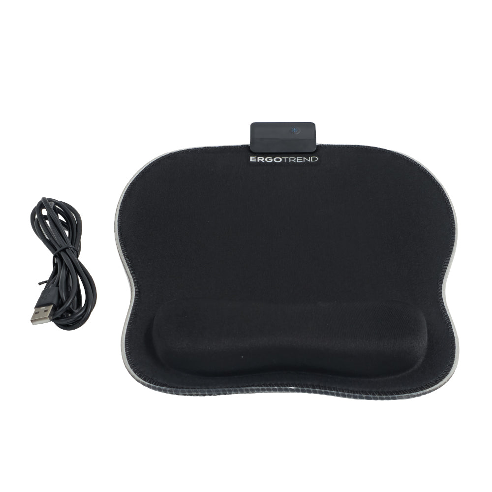 RGB Mouse Pad (แผ่นรองเมาส์พร้อมไฟอาร์จีบีและที่พักข้อมือเพื่อสุขภาพ)