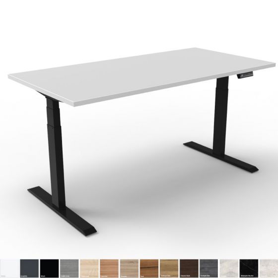 Ergotrend โต๊ะเพื่อสุขภาพเออร์โกเทรน Sit 2 Stand GEN2A (Dual motor) ขาสีดำ ไม้PB