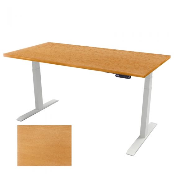 Ergotrend โต๊ะเพื่อสุขภาพเออร์โกเทรน Sit 2 Stand GEN3 ไม้จริง Top Beech (Premium dual motor) Thickness20mm