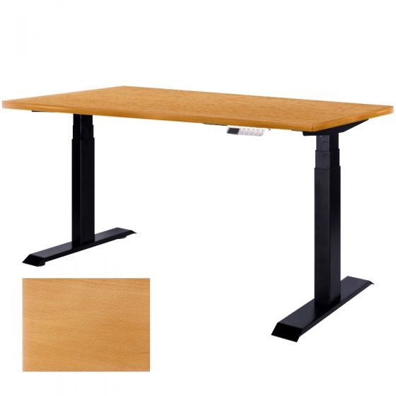 Ergotrend โต๊ะเพื่อสุขภาพเออร์โกเทรน Sit 2 Stand GEN4 ไม้จริง Top Beech (Premium dual motor) Thickness20mm