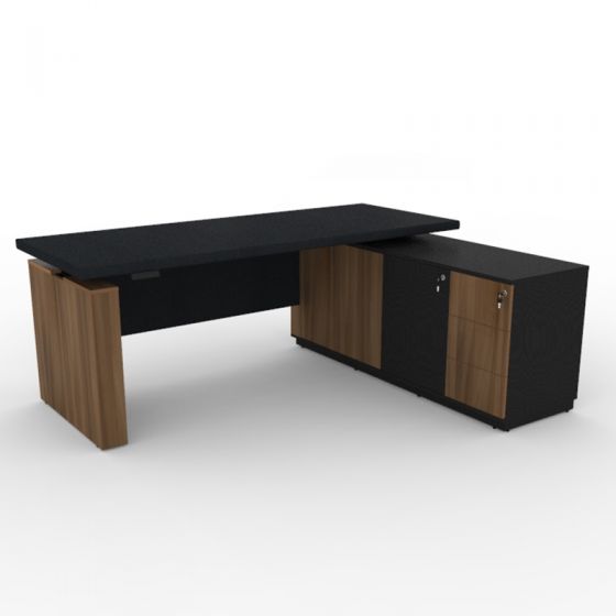 Ergotrend โต๊ะเพื่อสุขภาพเออร์โกเทรน Sit 2 Stand GEN4 EX1 Topไม้ เพาะโครงหนา 50 mm โครงโต๊ะไม้ PB ขนาดโต๊ะรวม 1800x1600x750 mm 