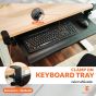 Ergotrend แผ่นวางคีย์บอร์ด เออร์โกเทรน รุ่น Clamp On Keyboard Tray 