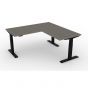 Ergotrend โต๊ะเพื่อสุขภาพเออร์โกเทรน Sit 2 Stand GEN3 (Triple Motor) ขาดำ L- shape 180x75-180x75 ไม้PB