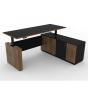 Ergotrend โต๊ะเพื่อสุขภาพเออร์โกเทรน Sit 2 Stand GEN4 EX1 Topไม้ เพาะโครงหนา 50 mm โครงโต๊ะไม้ PB ขนาดโต๊ะรวม 1800x1600x750 mm 
