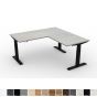 Ergotrend โต๊ะเพื่อสุขภาพเออร์โกเทรน Sit 2 Stand GEN4 ขาดำ L- shape 180x75-180x75 ไม้PB