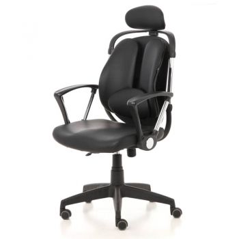 Ergotrend เก้าอี้เพื่อสุขภาพเออร์โกเทรน รุ่น Dual-02BPP สีดำ