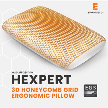 ERGOTREND หมอนเพื่อสุขภาพ Hexpert 3D Honeycomb grid ERGONOMIC PILLOW