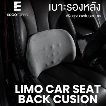 ERGOTREND เบาะรองหลัง เพื่อสุขภาพในรถยนต์ รุ่น LIMO CAR SEAT BACK CUSION
