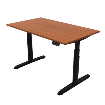 Ergotrend โต๊ะเพื่อสุขภาพเออร์โกเทรน Sit 2 Stand GEN5 ไม้จริง Top Mahogany  Thickness20mm (Premium dual motor)