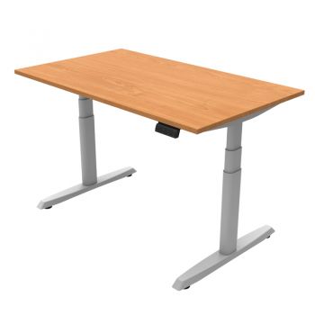 Ergotrend โต๊ะเพื่อสุขภาพเออร์โกเทรน Sit 2 Stand GEN5 ไม้จริง Top Beech Thickness20mm  (Premium dual motor)