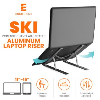 Ergotrend แท่นวางโน้ตบุ๊ค แล็ปท็อป รุ่น SKI Laptop Riser